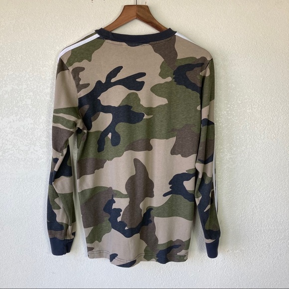 Adidas Originals Men's Camo Long Sleeve Tee - Picture 3 of 9